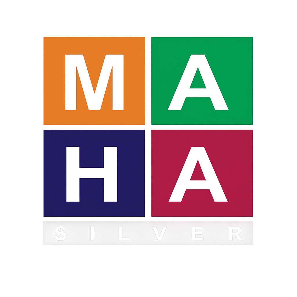 MAHA Silver Towels Logo